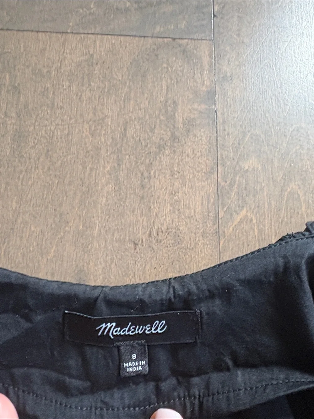 Black Madewell  V-Neck puff/ balloon sleeve Madewell
